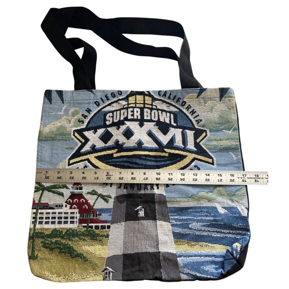 Super Bowl XXXVII San Diego California Vtg Tapestry Tote Bag 17”X15" Collectible - Picture 3 of 5